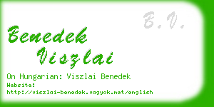 benedek viszlai business card